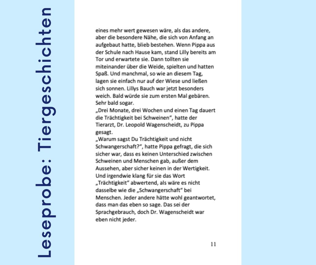 Leseprobe aus "Tiergeschichten"